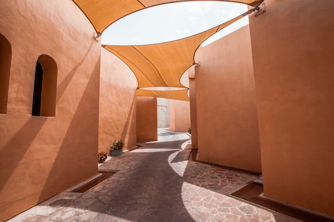 Earth-toned architecture
