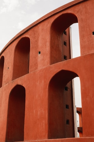Arched terracotta architecture